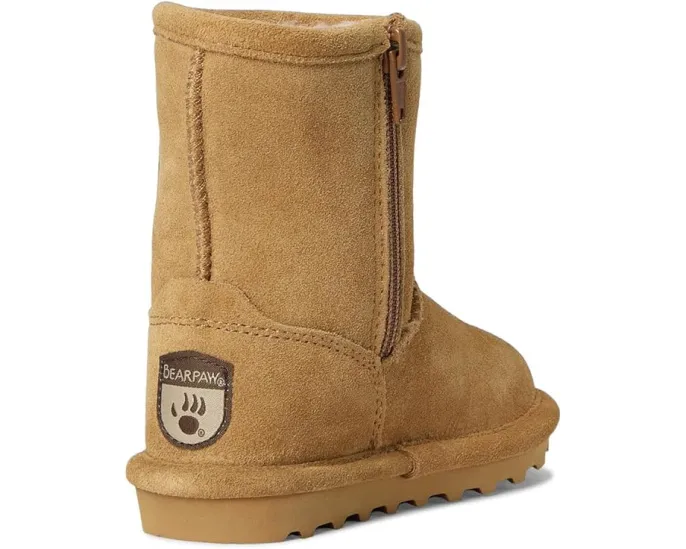 Ботинки Bearpaw Kids Elle Zipper с боковой молнией и мягкой шерстяной подкладкой