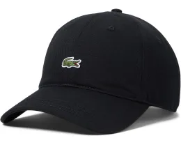 Хлопковая кепка Lacoste Cotton Croc Logo с крокодилом