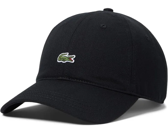 Хлопковая кепка Lacoste Cotton Croc Logo с крокодилом