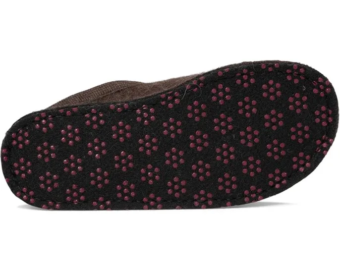 Тапочки Haflinger Chicken из 100% вареной шерсти с поддержкой свода стопы