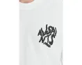 Футболка Orlando Short Sleeve Crew от AllSaints из хлопка с прямым подолом