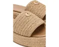 Сандалии COACH Sculpted C Raffia Flatform Slides на платформе