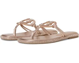 Сандалии GUESS Saima без застежки с логотипом G и стразами