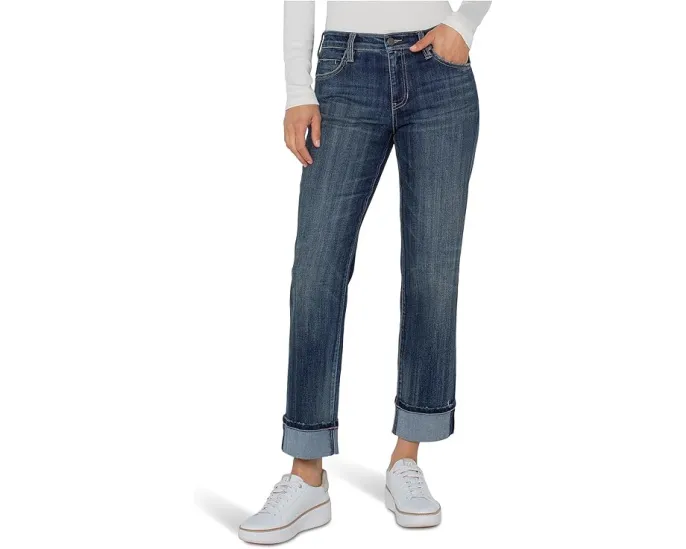 Джинсы Liverpool Los Angeles Marley с манжетами и средней посадкой