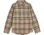 Длинная рубашка Owen Check в клетку Sand от Burberry Kids