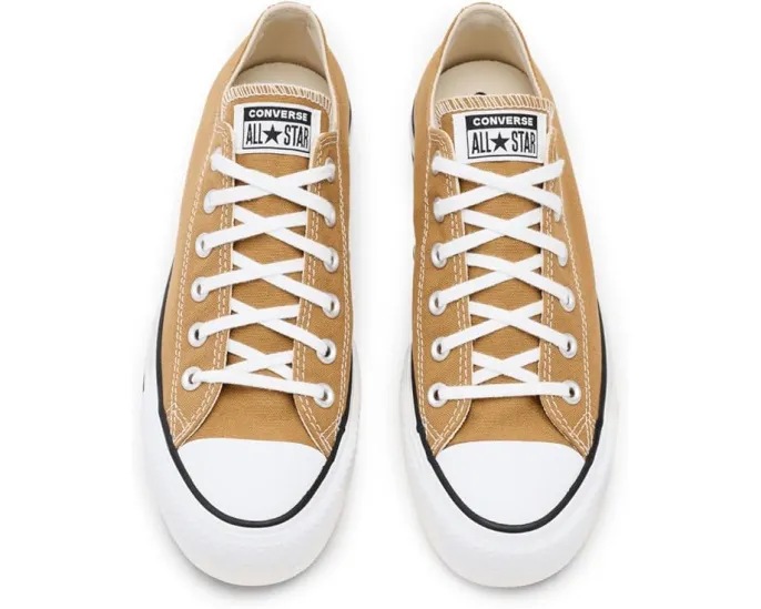 Кроссовки Converse Chuck Taylor All Star Lift Platform Low Top с платформой и круглым носком