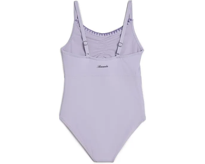 Цельный купальник с драпировкой и вырезом для детей от abercrombie kids