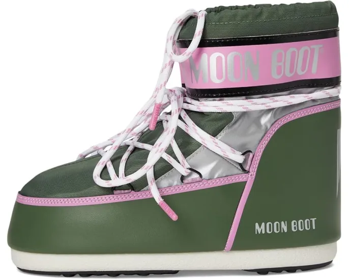 Ботинки MOON BOOT Icon Low Space Racing с принтом логотипа