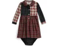 Детское платье рубашка и шортики в клетку из хлопкового поплина Polo Ralph Lauren Kids