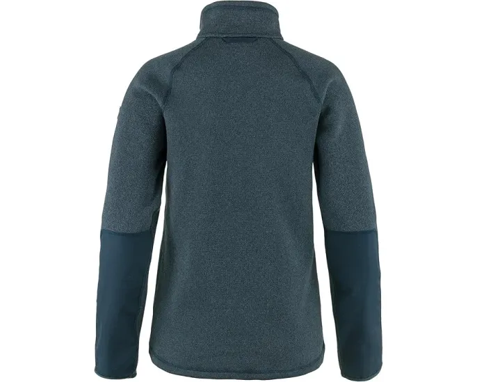 Fjällräven Övik Fleece 1/2 Zip с усиленными локтями из G-1000
