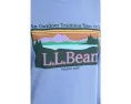 Базовый худи L.L.Bean с логотипом и воротником-гольф