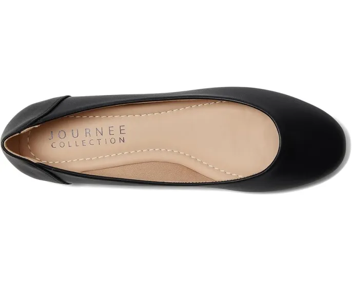 Туфли Journee Collection Kavn на плоской подошве с круглым носком из полиуретана