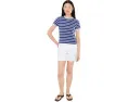 Футболка Baby Tee от Madewell с круглым вырезом в полоску