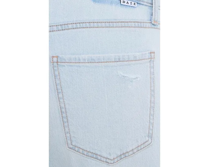 Джинсы DAZE Keeper Low Rise Straight In All Out заниженная талия светлые