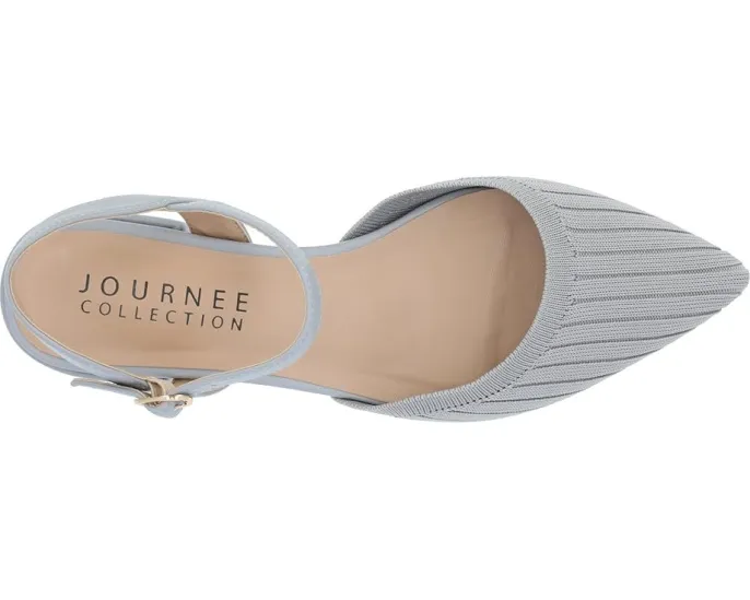 Балетки Ansley Flats с острым носком и регулируемой пряжкой Journee Collection