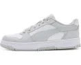 Кроссовки Puma Rebound Slam Lo Shoes с кожаным верхом в сером и белом цветах