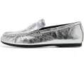 Лоферы FitFlop Delicato из жатой металлизированной кожи