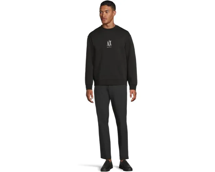Свитшот Armani Exchange Icon Logo с логотипом цвет Черный