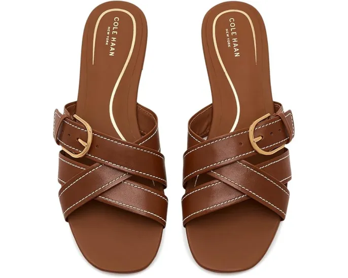 Сандалии Cole Haan Velma Buckle Slide с квадратным носком