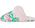 Домашние тапочки Lilly Pulitzer Plush Clara из плюша с принтом