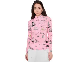 Лонгслив Jamie Sadock Sunsense с принтом Golfstar и застежкой на четверть