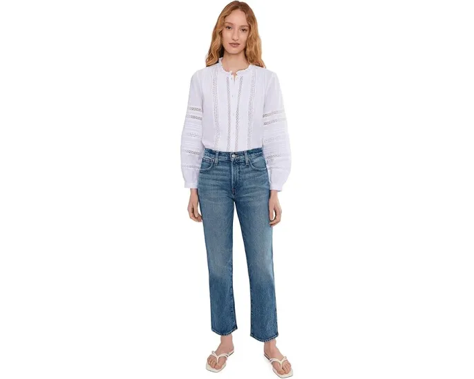 Узкие прямые джинсы Petite Longline Straight Jean от Madewell в стирке Pickett