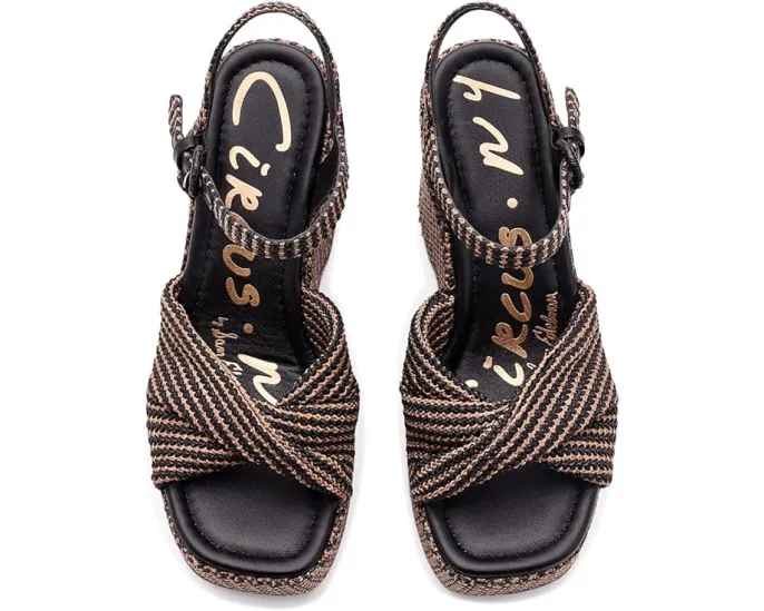 Сандалии Joanne от Circus NY by Sam Edelman на платформе из рафии