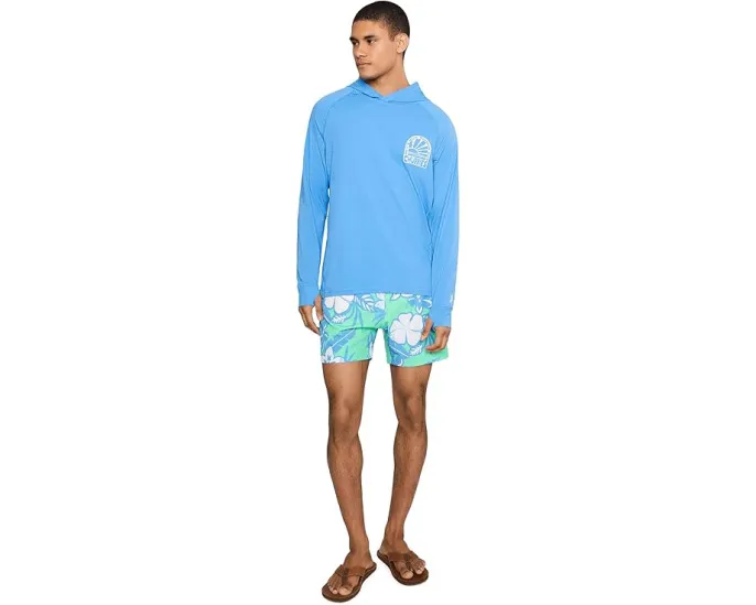 Шорты Chubbies The Baja Breezies Green с быстросохнущей мембраной