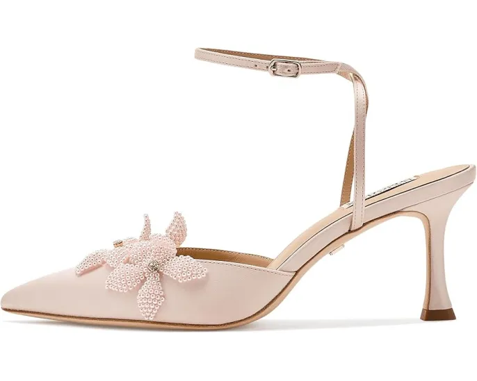 Туфли-лодочки Badgley Mischka Whitman с острым носком и жемчужным цветком на тонком каблуке