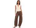 Женские брюки Free People We The People Spotlight из веганской замши
