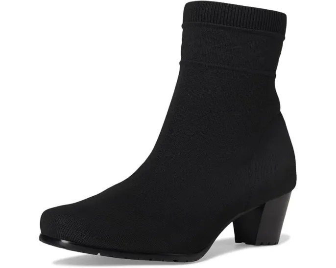 Ботильоны Kalista из эластичного трикотажа с квадратным носком и каблуком David Tate