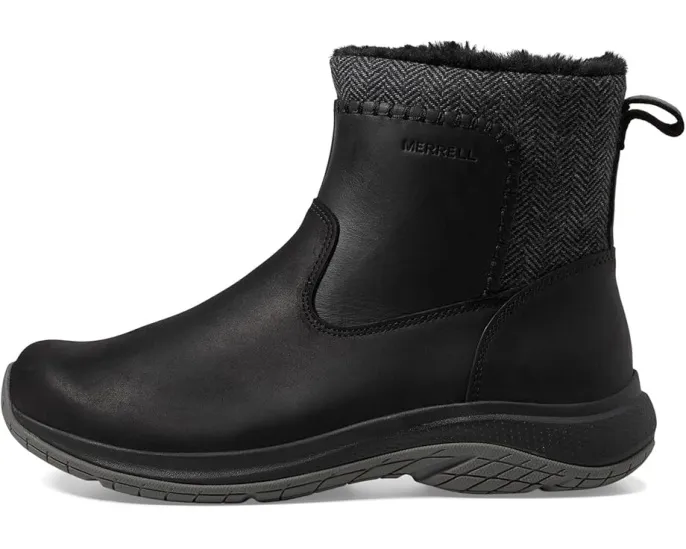 Ботинки Merrell Encore Ice 5 Mid Zip с водонепроницаемой кожей и утеплением