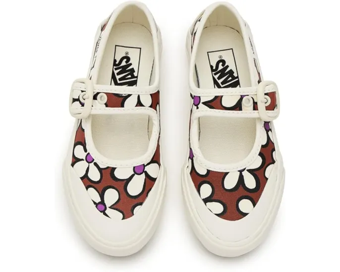 Детские туфли Mary Jane от Vans с классическим силуэтом и холщовым верхом