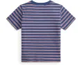Футболка Polo Ralph Lauren из полосатого хлопкового джерси для малышей и детей