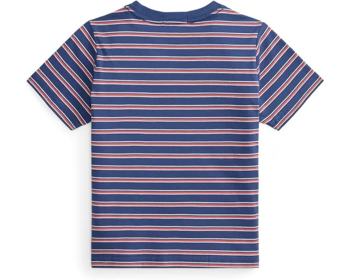 Футболка Polo Ralph Lauren из полосатого хлопкового джерси для малышей и детей