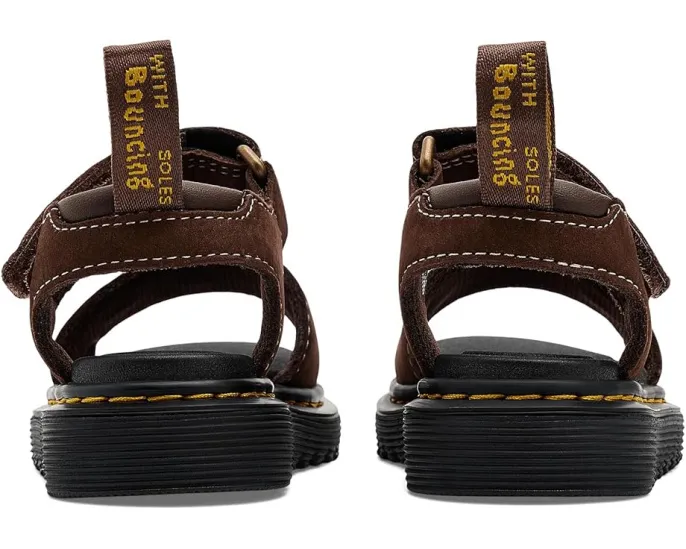 Сандалии Dr. Martens Marlowe Flower T для малышей с тиснением и пряжками