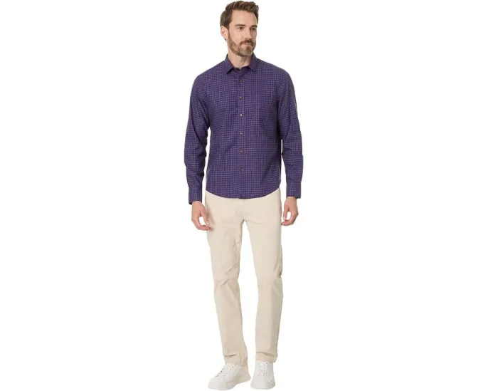 Рубашка UNTUCKit Knight из 100% хлопка темно-красная