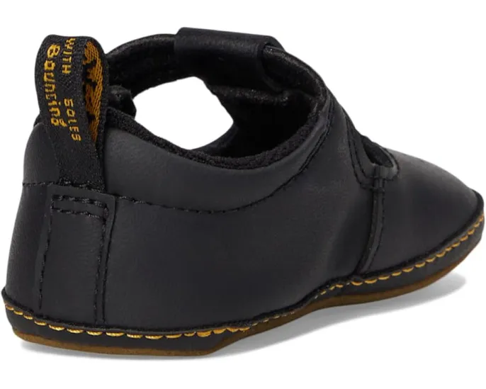 Детские туфли Mary Jane Dr. Martens Polley Crib с липучкой для первых шагов