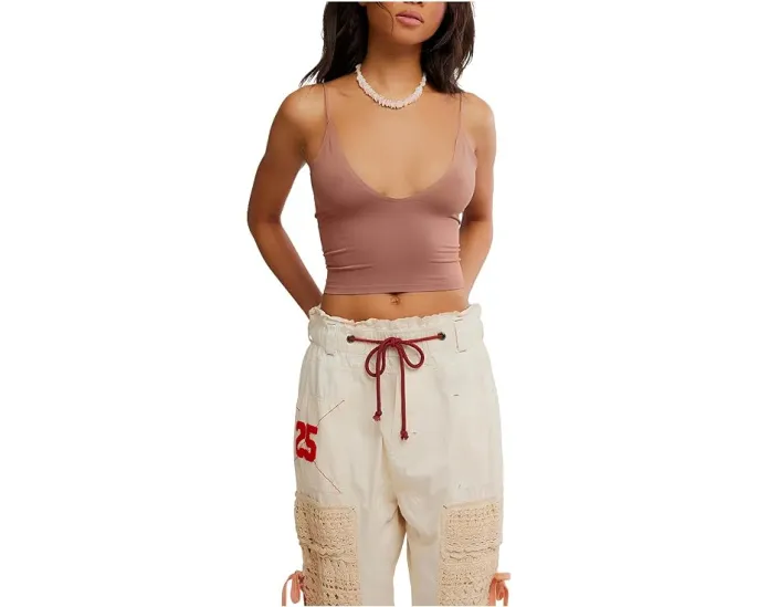 Топ Round Two Skinny Strap с глубоким V-вырезом и открытой спиной Free People