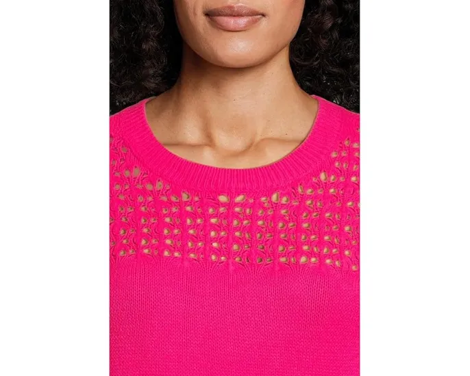 Свитер Daisa с резинками и ажурной строчкой от Lilly Pulitzer