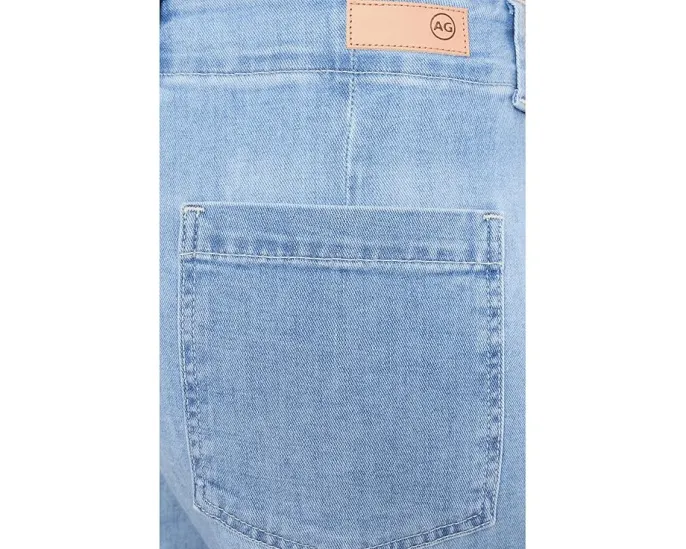 Джинсы AG Jeans Stella Ankle в цвете Flight с широкими штанинами