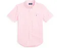 Рубашка Polo Ralph Lauren Kids в полоску из хлопкового поплина с вышитым пони