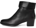 Ботильоны Spring Step Talpa из кожи со сложенным верхом и квадратным каблуком