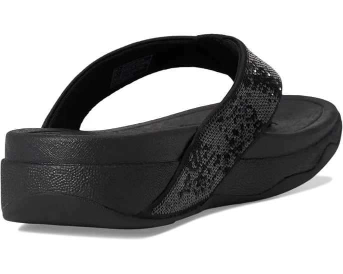 Сандалии FitFlop Surfa с ремешком между пальцев и пайетками