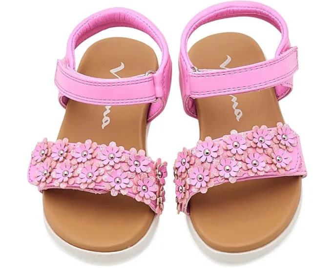 Детские сандалии Nina Kids Neriah с цветочным апплике и регулируемой застежкой