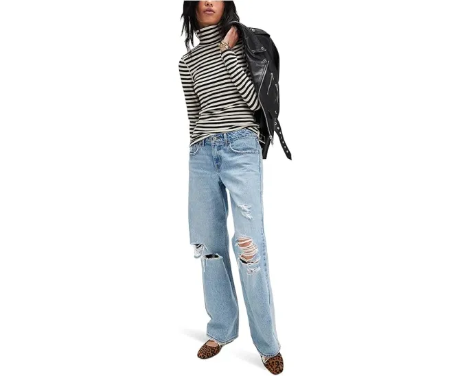 Водолазка Free People We The Free в полоску из ребристой ткани