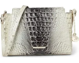 Сумка Brahmin Hillary из кожи с крокодиловым принтом и регулируемым ремнем