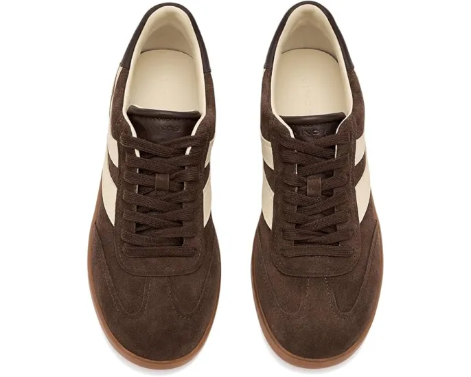 Кроссовки Vince Oasis-W из мягкой кожи и замши с волнообразным дизайном