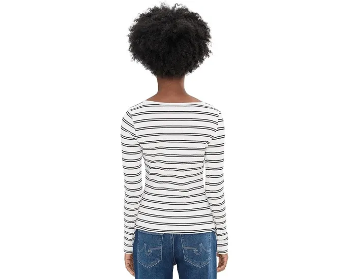 Топ Button Front Ribbed от Sanctuary в полоску