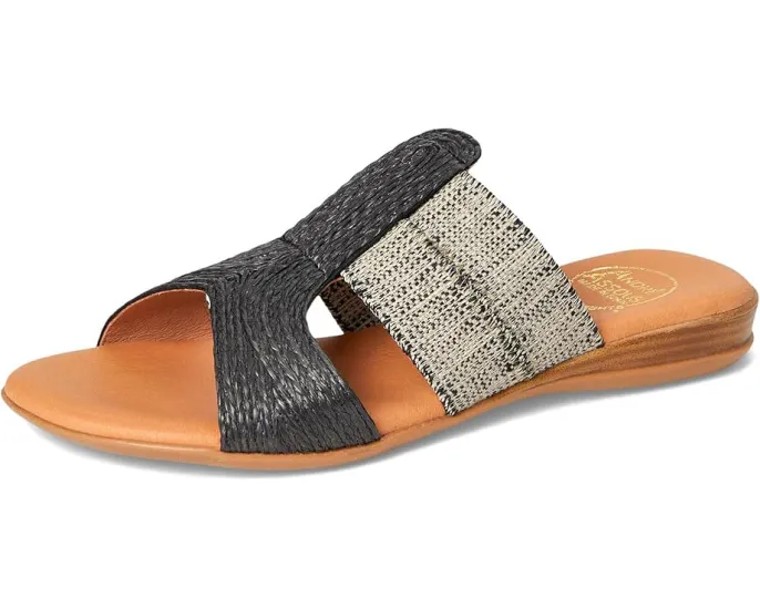 Сандалии Andre Assous Noor на плоской подошве с текстурированным верхом из джута